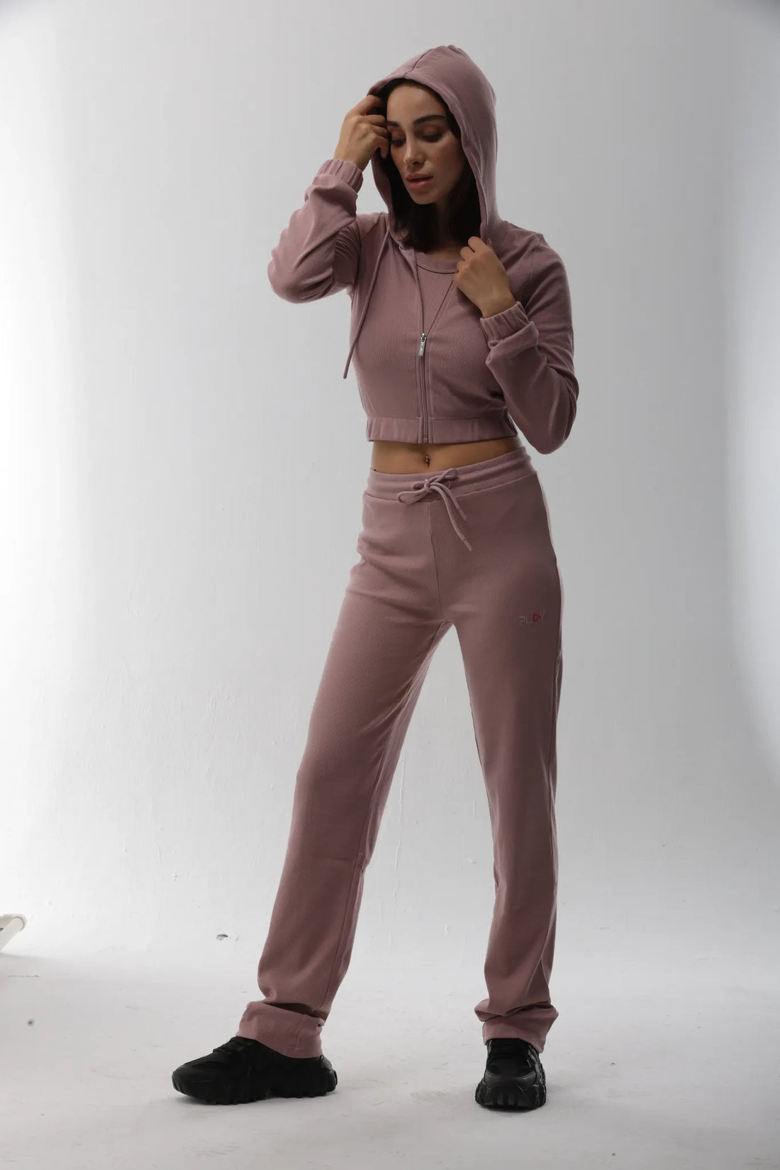 Kaşkorse Fermuarlı Kapüşonlu Sweet